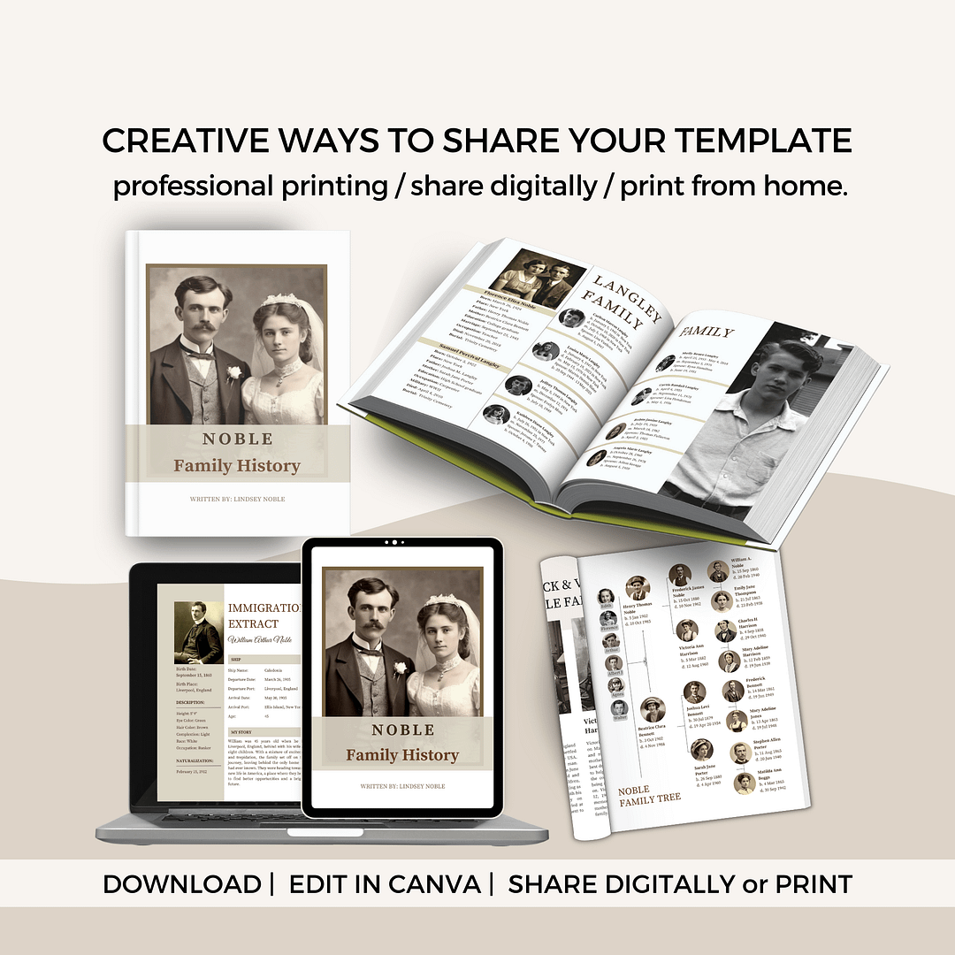 Elite Family History Book Template - Image 9