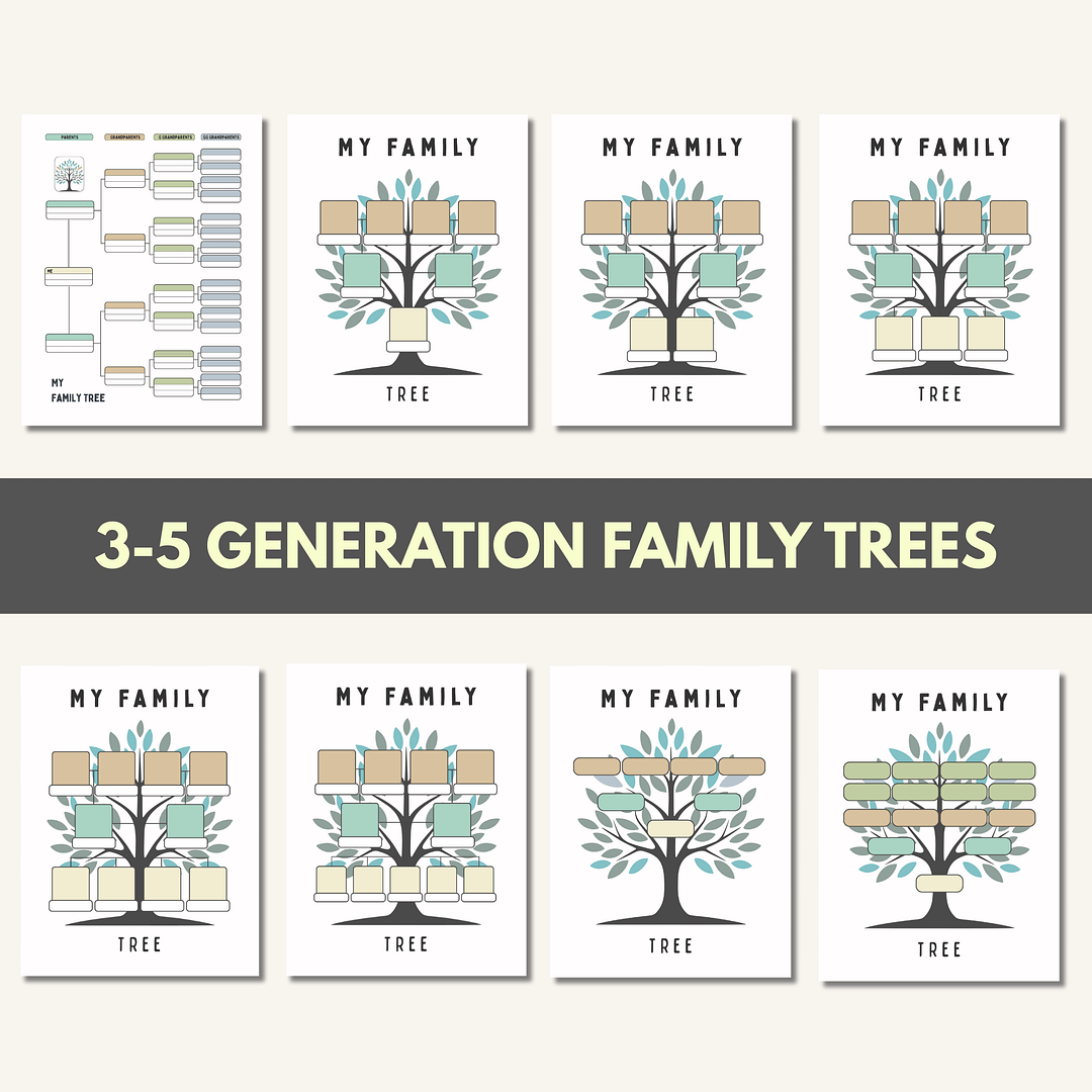 My Family History Workbook for Kids Printable PDF - Image 3