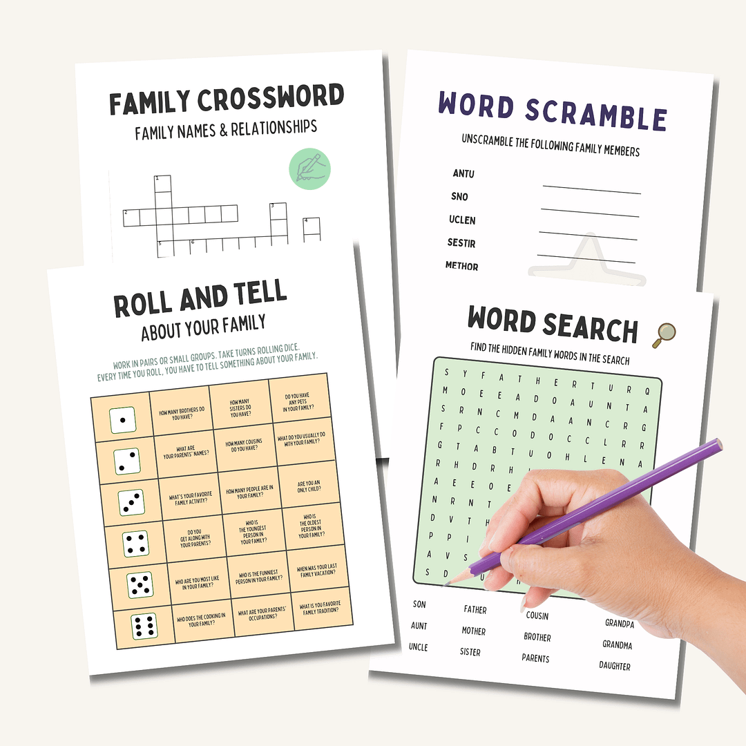 My Family History Workbook for Kids Printable PDF - Image 5